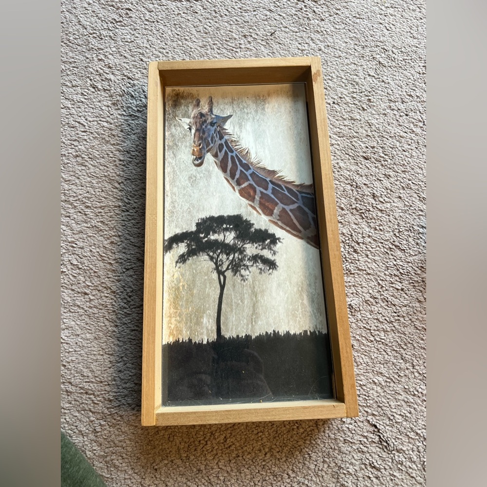 Giraffe and Tree Wall Art